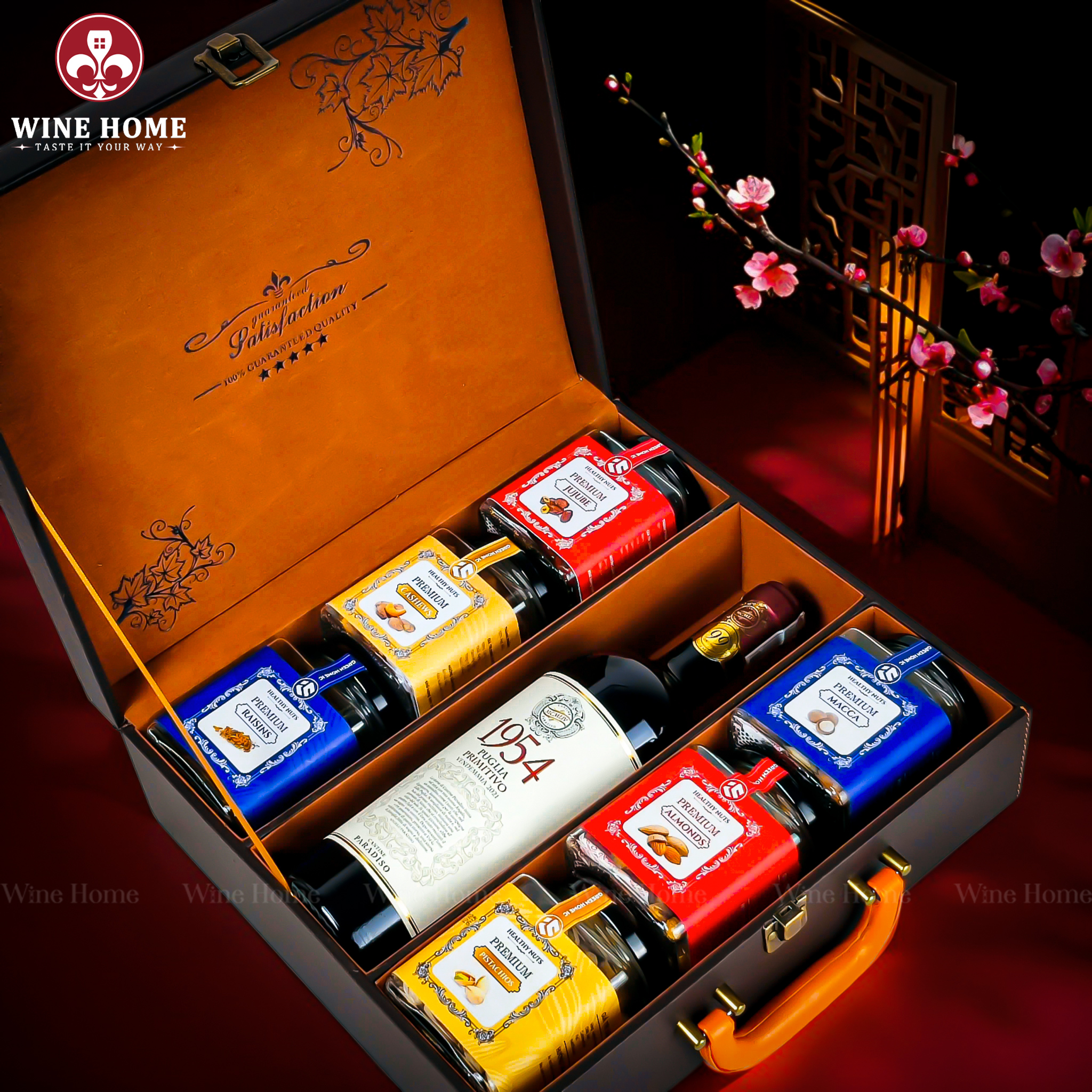 Hộp Quà Tết 2026 - Quà Tặng Doanh Nghiệp Cao Cấp Hộp Quà Tết 2026 Phiên Bản Hộp Da 3 Ngăn 07