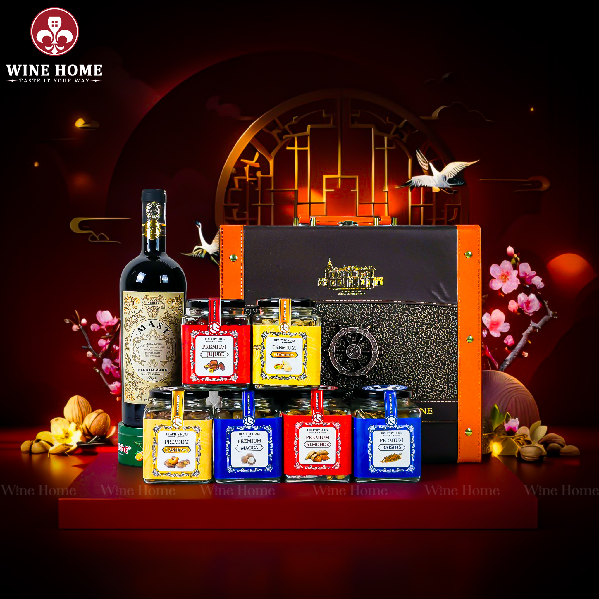 Hộp Quà Tết 2026 - Quà Tặng Doanh Nghiệp Cao Cấp Hộp Quà Tết 2026 Phiên Bản Hộp Da 3 Ngăn 05