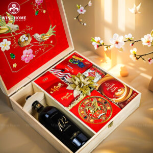 Hộp Quà Tết Xuân Như Ý Hộp Gỗ Đỏ 16
