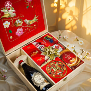 Hộp Quà Tết 2026 - Quà Tặng Doanh Nghiệp Cao Cấp Hộp Quà Tết Xuân Như Ý Hộp Gỗ Đỏ 09