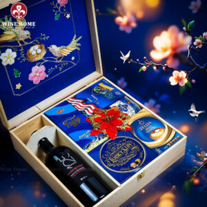 Hộp Quà Tết Xuân Như Ý Hộp Gỗ Xanh 07