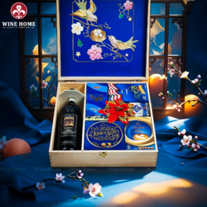 Hộp Quà Tết Xuân Như Ý Hộp Gỗ Xanh 16