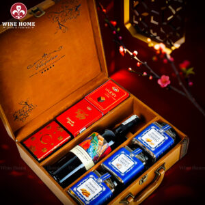 Hộp Quà Tết 2026 Hộp 3 Ngăn Da Nâu Classic 03