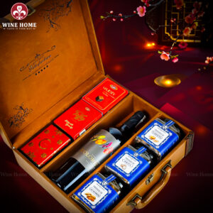 Hộp Quà Tết 2026 Hộp 3 Ngăn Da Nâu Classic 07