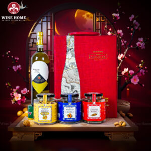 Hộp Quà Tết 2026 Hộp Da Đỏ Quai Xách Dọc 04