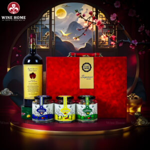 Hộp Quà Tết 2026 Hộp Da Đỏ Quai Ngang 08