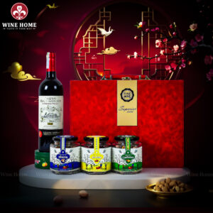 Hộp Quà Tết 2026 Hộp Da Đỏ Quai Ngang 07