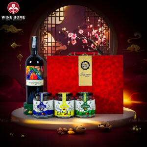 Hộp Quà Tết 2026 Hộp Da Đỏ Quai Ngang 03