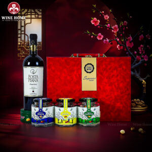 Hộp Quà Tết 2026 Hộp Da Đỏ Quai Ngang 05