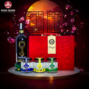 Hộp Quà Tết 2026 Hộp Da Đỏ Quai Ngang 06