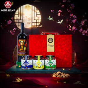 Hộp Quà Tết 2026 Hộp Da Đỏ Quai Ngang 02