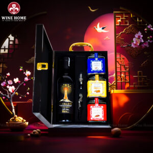 Hộp Quà Tết 2026 - Quà Tặng Doanh Nghiệp Cao Cấp Hộp Quà Tết 2026 Hộp Gỗ Sơn Mài Quai Xách Dọc 12