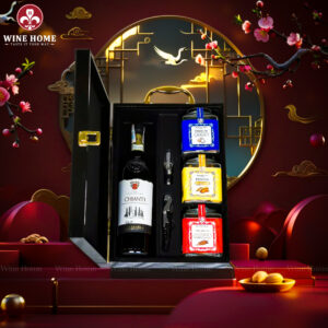 Hộp Quà Tết 2026 - Quà Tặng Doanh Nghiệp Cao Cấp Hộp Quà Tết 2026 Hộp Gỗ Sơn Mài Quai Xách Dọc 01