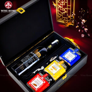 Hộp Quà Tết 2026 Hộp Gỗ Sơn Mài Quai Xách Dọc 14