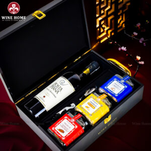 Hộp Quà Tết 2026 - Quà Tặng Doanh Nghiệp Cao Cấp Hộp Quà Tết 2026 Hộp Gỗ Sơn Mài Quai Xách Dọc 04