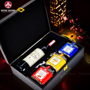 Hộp Quà Tết 2026 - Quà Tặng Doanh Nghiệp Cao Cấp Hộp Quà Tết 2026 Hộp Gỗ Sơn Mài Quai Xách Dọc 02