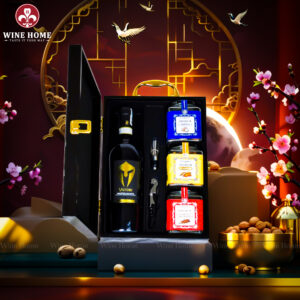 Hộp Quà Tết 2026 - Quà Tặng Doanh Nghiệp Cao Cấp Hộp Quà Tết 2026 Hộp Gỗ Sơn Mài Quai Xách Dọc 05