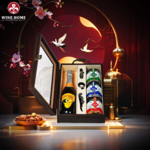 Hộp Quà Tết 2026 - Quà Tặng Doanh Nghiệp Cao Cấp Hộp Quà Tết 2026 Hộp Gỗ Sơn Mài Mặt Kính 01