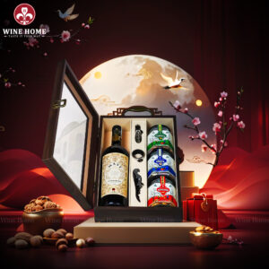 Hộp Quà Tết 2026 Hộp Gỗ Sơn Mài Mặt Kính 09