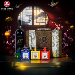 Hộp Quà Tết 2026 Hộp Da Vali Họa Tiết Vô Lăng 08