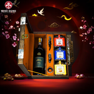 Hộp Quà Tết 2026 Hộp Da Vali Họa Tiết Vô Lăng 07