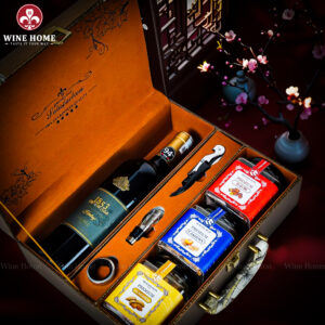 Hộp Quà Tết 2026 Hộp Da Vali Họa Tiết Vô Lăng 07