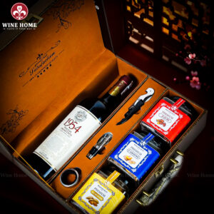 Hộp Quà Tết 2026 Hộp Da Vali Họa Tiết Vô Lăng 06