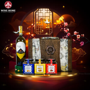 Hộp Quà Tết 2026 Hộp Da Vali Họa Tiết Vô Lăng 03