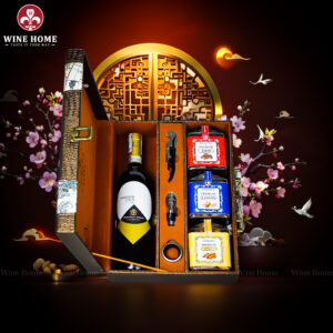 Hộp Quà Tết 2026 Hộp Da Vali Họa Tiết Vô Lăng 03