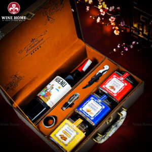 Hộp Quà Tết 2026 - Quà Tặng Doanh Nghiệp Cao Cấp Hộp Quà Tết 2026 Hộp Da Vali Họa Tiết Vô Lăng 05