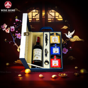 Hộp Quà Tết 2026 - Quà Tặng Doanh Nghiệp Cao Cấp Hộp Quà Tết 2026 Hộp Da Xanh Quai Xách Dọc 04