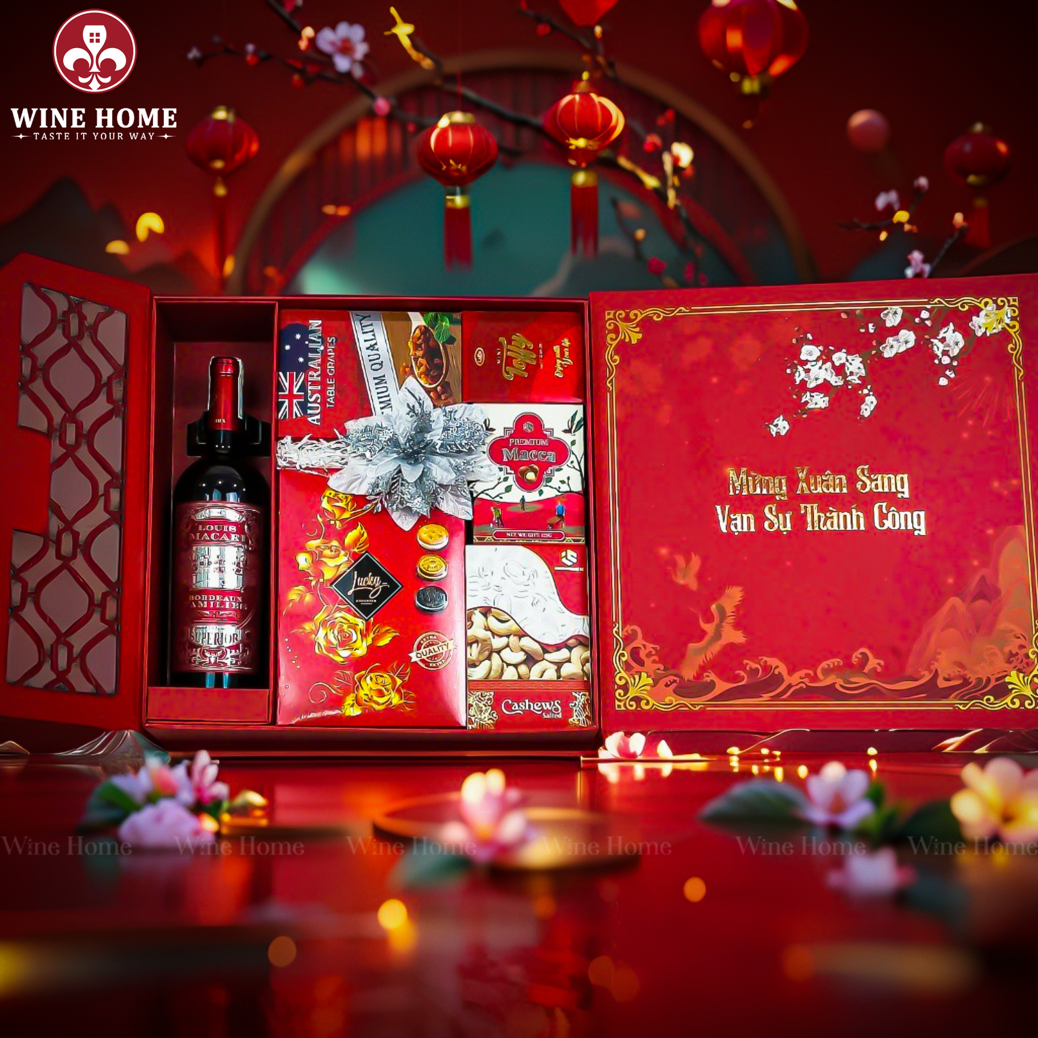 Hộp Quà Tết 2026 - Quà Tặng Doanh Nghiệp Cao Cấp Hộp Quà Tết 2026 Mã Đáo Thành Công Version 3 03