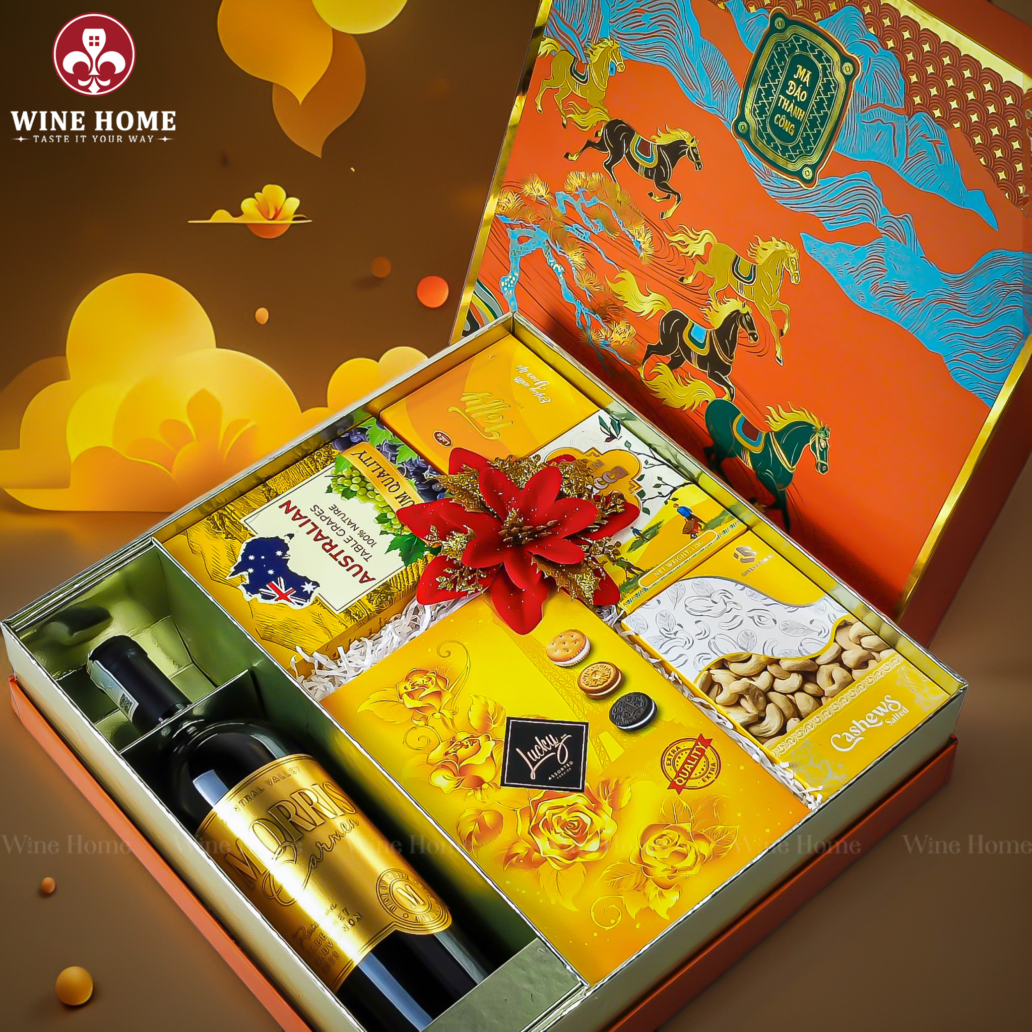 Hộp Quà Tết 2026 - Quà Tặng Doanh Nghiệp Cao Cấp Hộp Quà Tết Mã Đáo Thành Công 04
