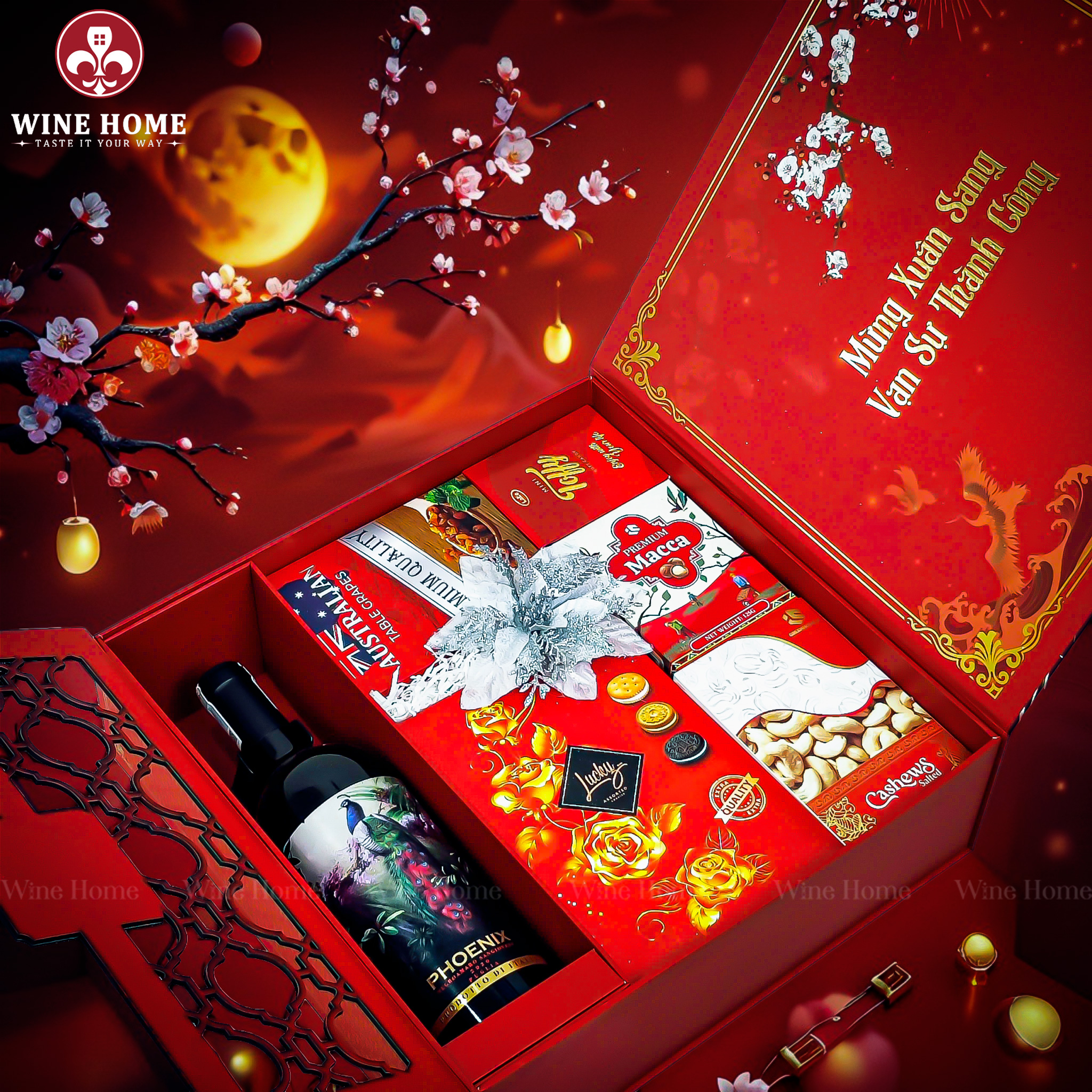 Hộp Quà Tết 2026 - Quà Tặng Doanh Nghiệp Cao Cấp Hộp Quà Tết 2026 Mã Đáo Thành Công Version 3 05