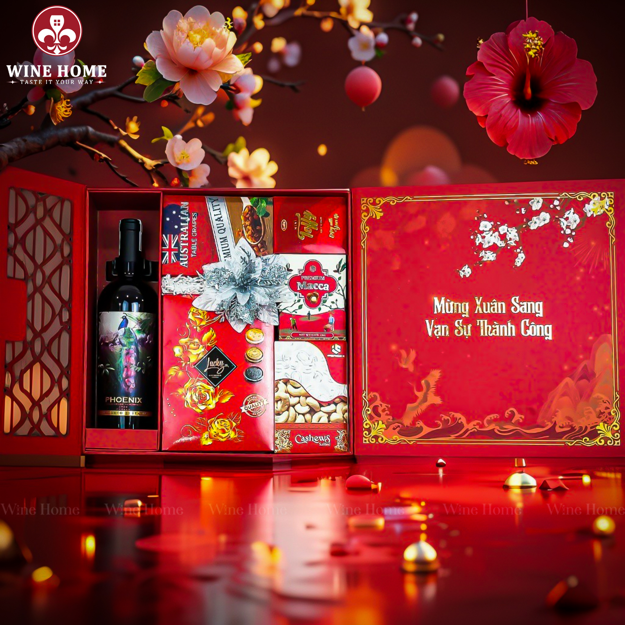 Hộp Quà Tết 2026 - Quà Tặng Doanh Nghiệp Cao Cấp Hộp Quà Tết 2026 Mã Đáo Thành Công Version 3 05