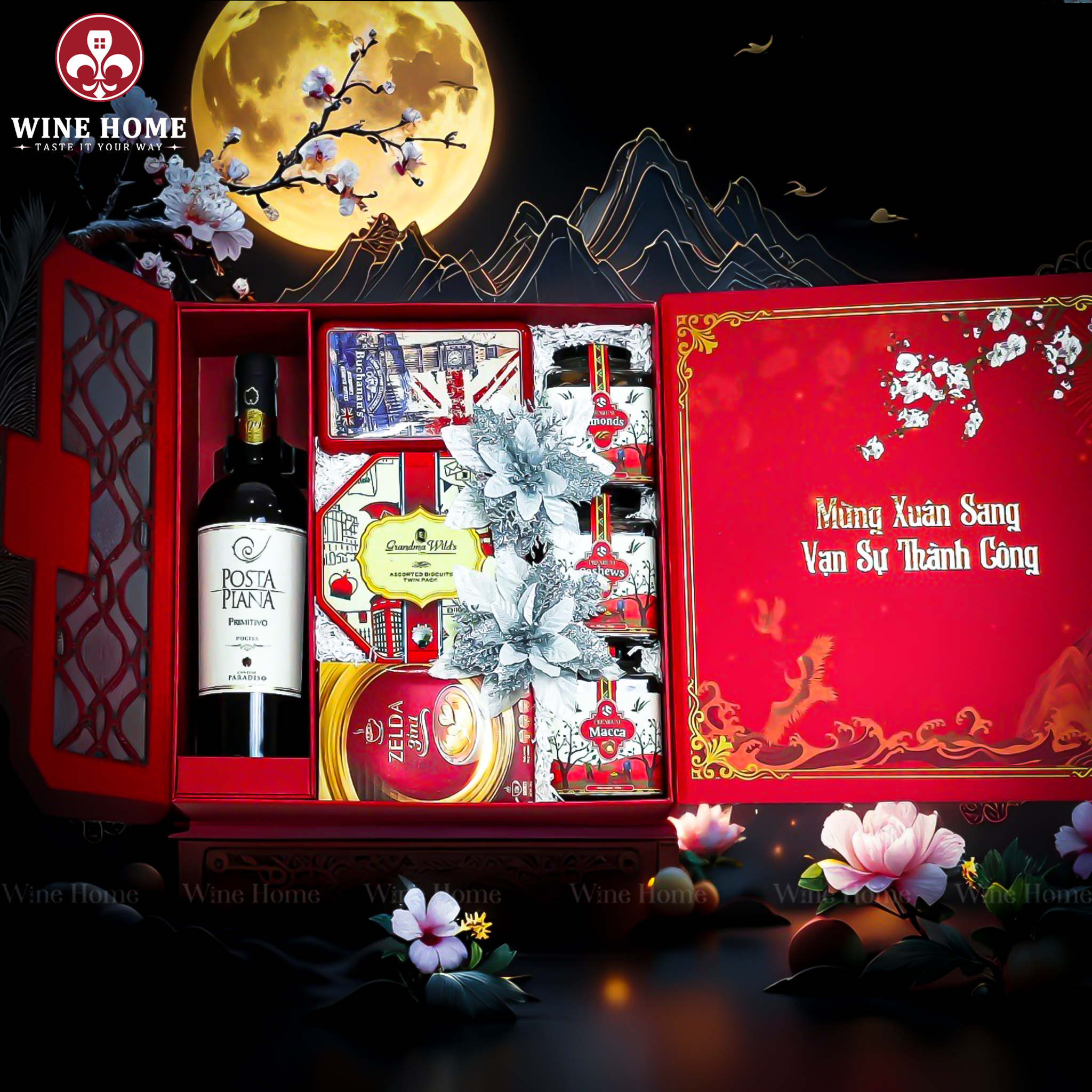 Hộp Quà Tết 2026 - Quà Tặng Doanh Nghiệp Cao Cấp Hộp Quà Tết 2026 Mã Đáo Thành Công VIP 02