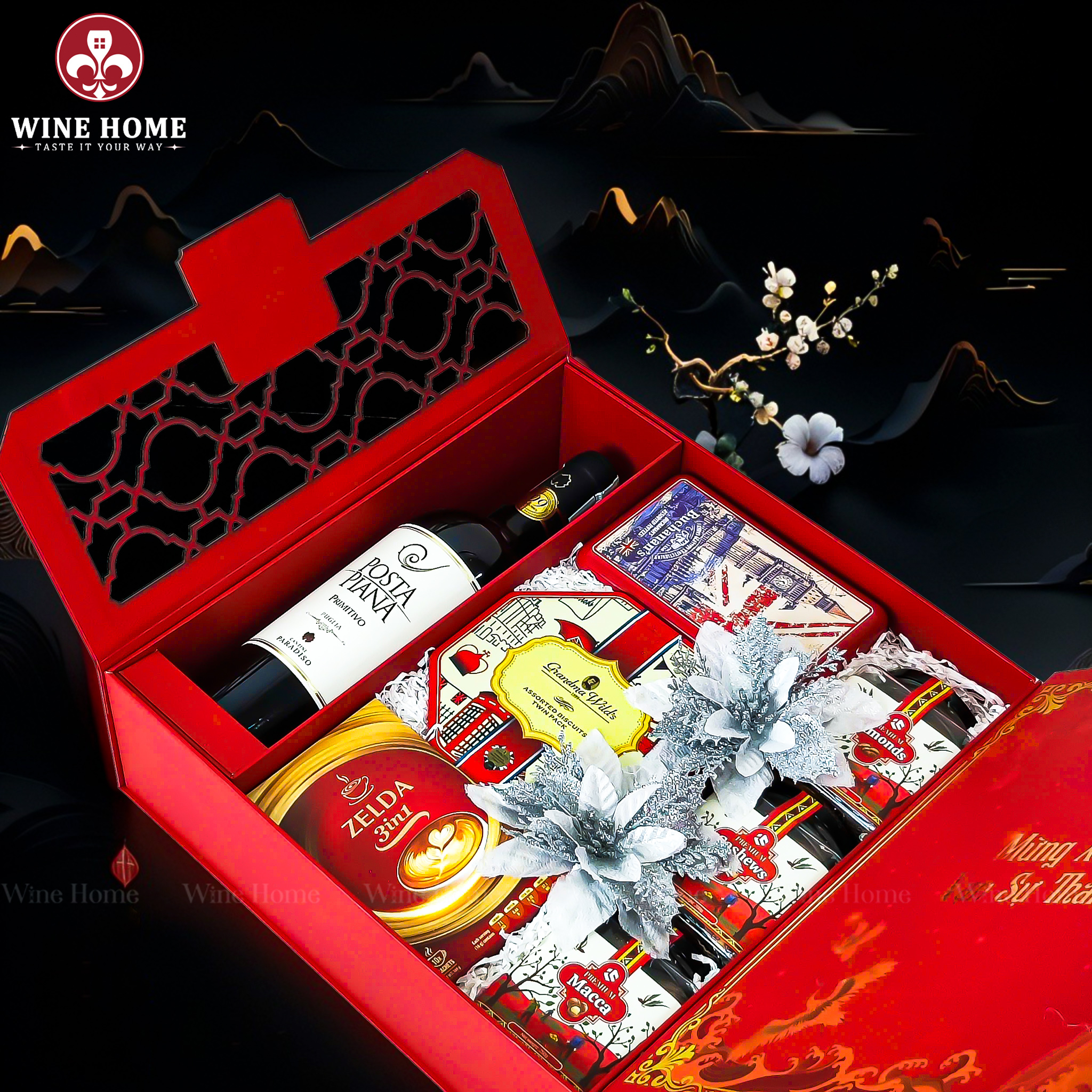 Hộp Quà Tết 2026 - Quà Tặng Doanh Nghiệp Cao Cấp Hộp Quà Tết 2026 Mã Đáo Thành Công VIP 02