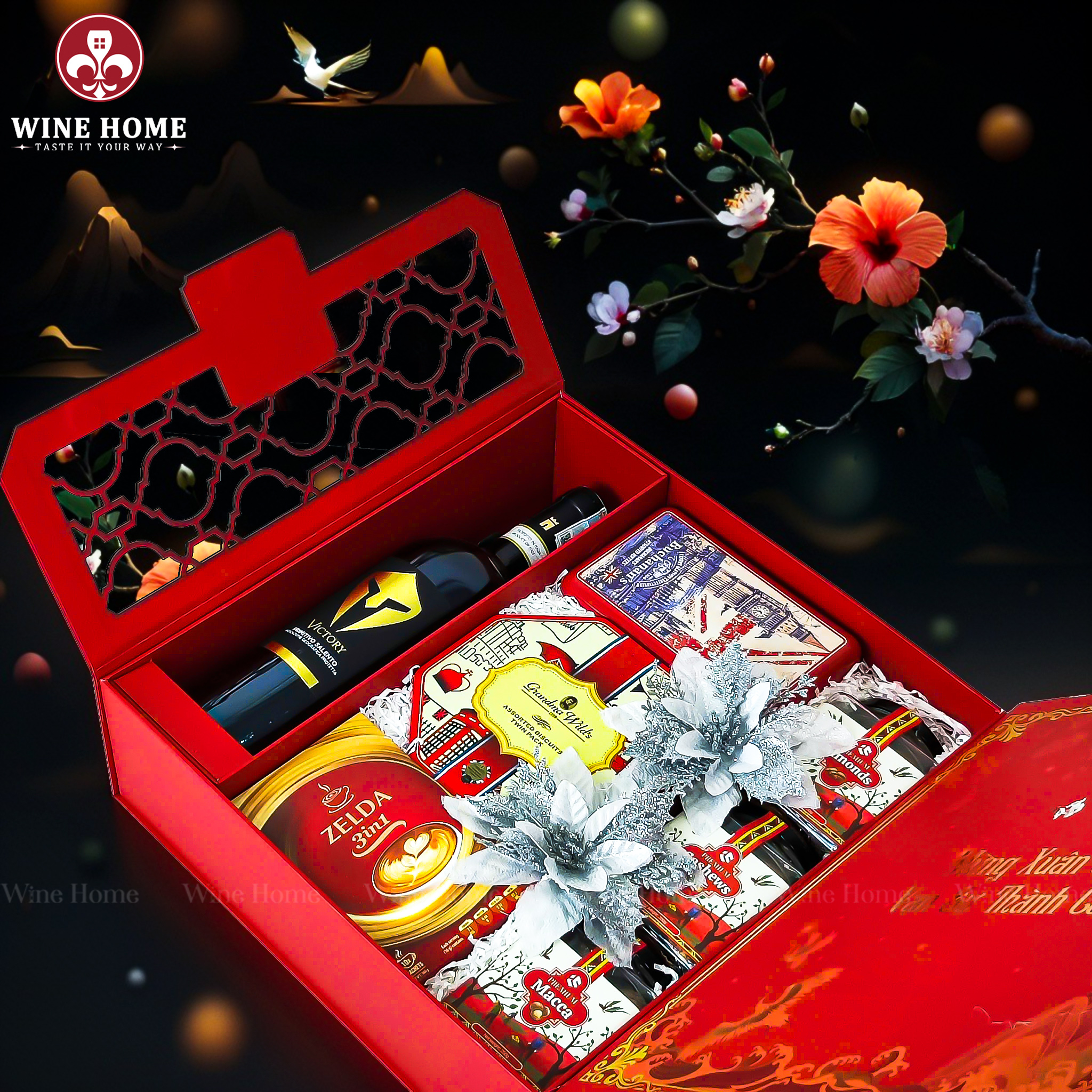 Hộp Quà Tết 2026 - Quà Tặng Doanh Nghiệp Cao Cấp Hộp Quà Tết 2026 Mã Đáo Thành Công VIP 03