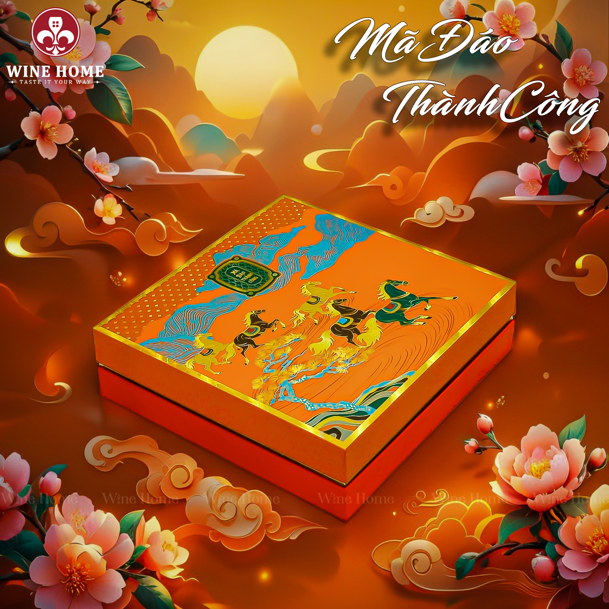 Hộp Quà Tết Mã Đáo Thành Công 06 | Quà Tết Cao Cấp 2026