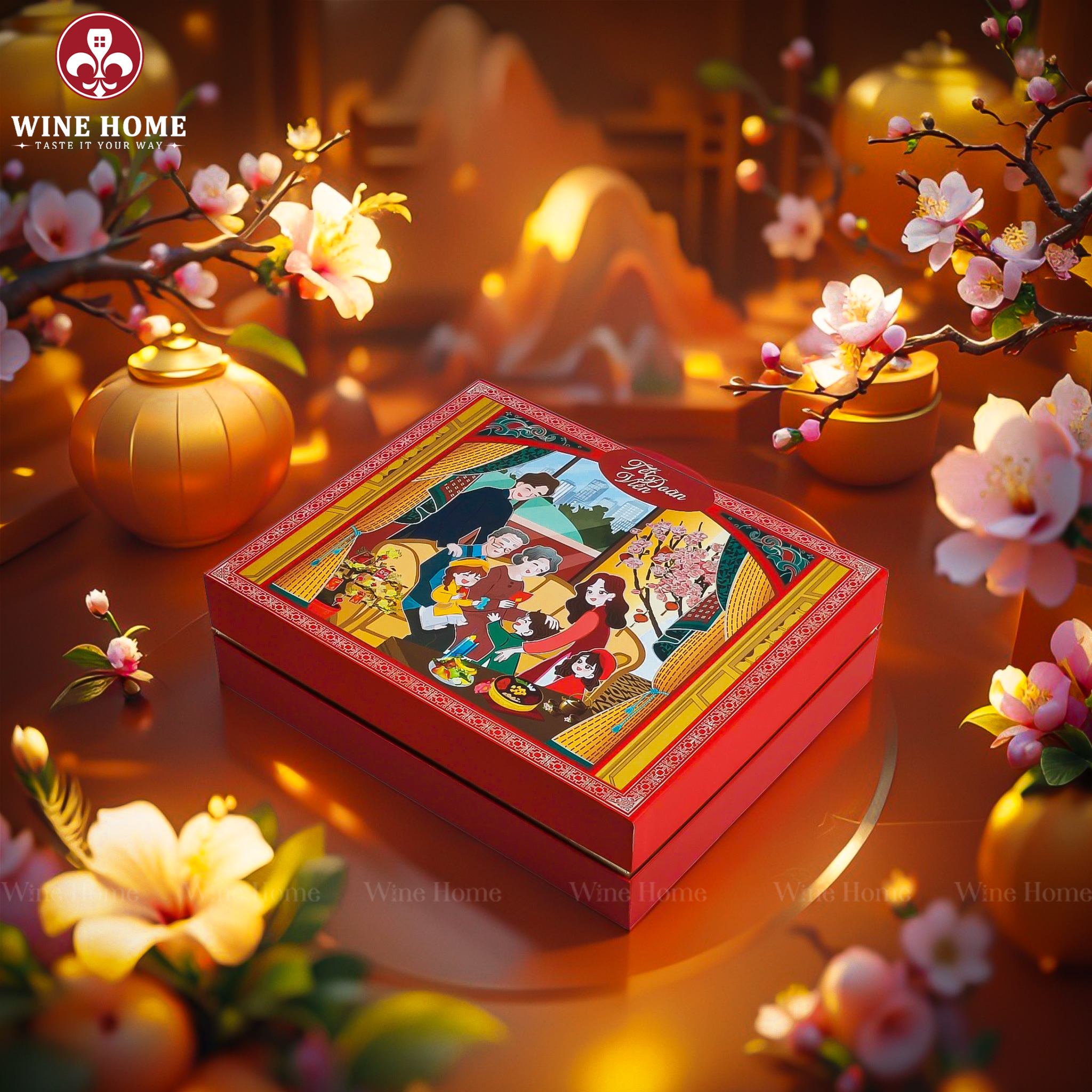 Hộp Quà Tết 2026 - Quà Tặng Doanh Nghiệp Cao Cấp Hộp Quà Tết 2026 Tết Đoàn Viên Version 2 05 | Hộp Quà Tết Cao Cấp – Quà Tết Doanh Nghiệp