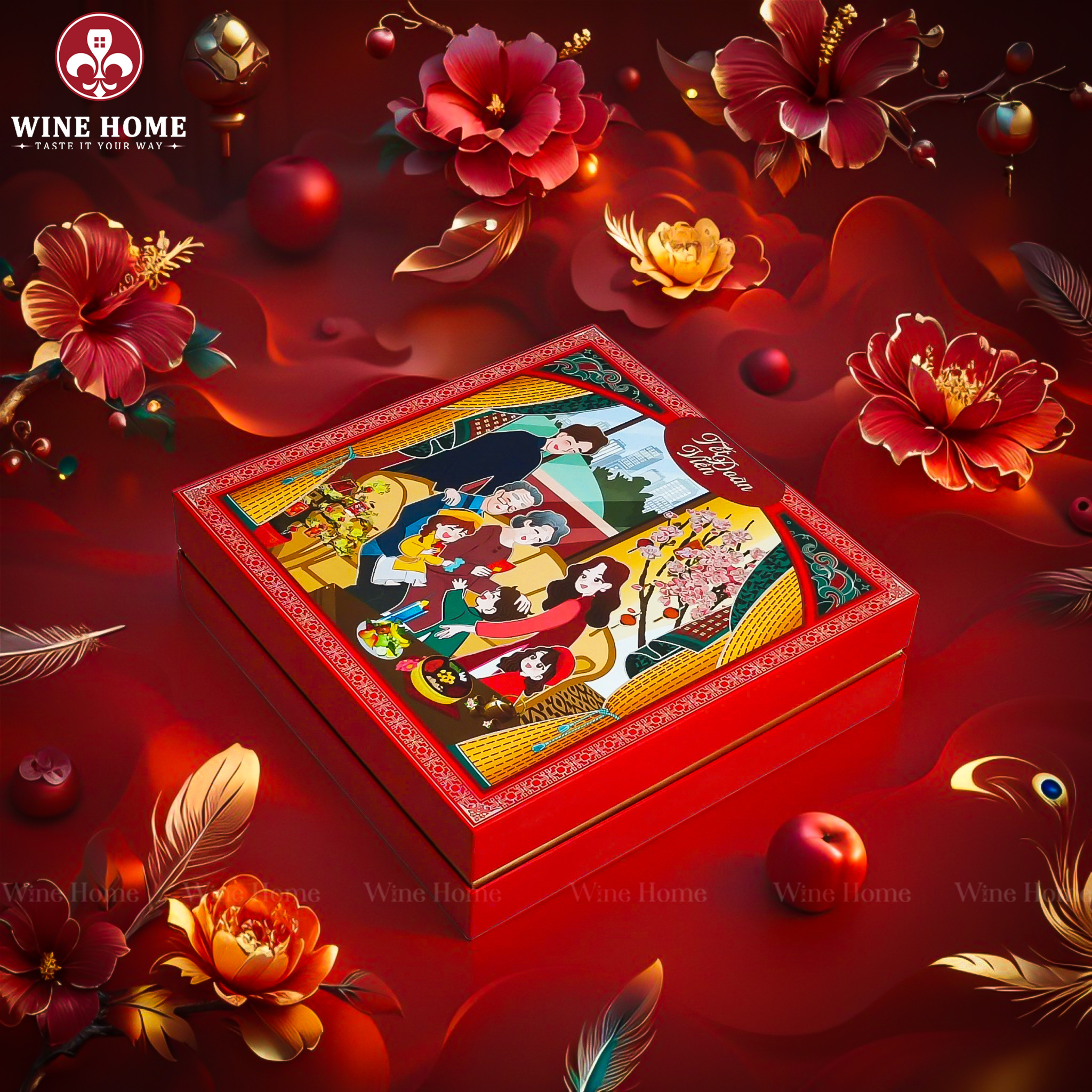 Hộp Quà Tết 2026 - Quà Tặng Doanh Nghiệp Cao Cấp Hộp Quà Tết 2026 Tết Đoàn Viên 03 | Hộp Quà Tết Cao Cấp – Quà Tết Doanh Nghiệp