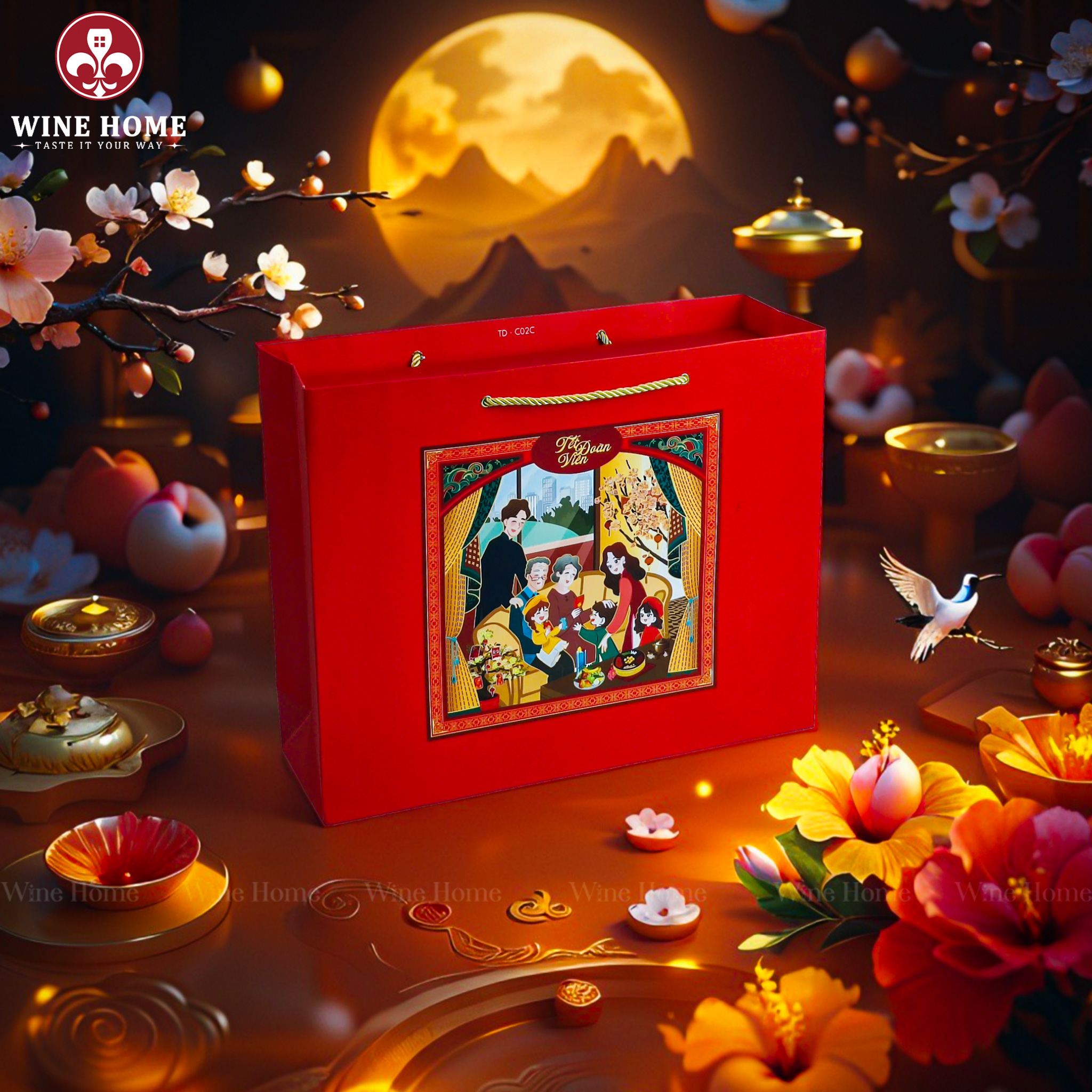 Hộp Quà Tết 2026 - Quà Tặng Doanh Nghiệp Cao Cấp Hộp Quà Tết 2026 Tết Đoàn Viên Version 2