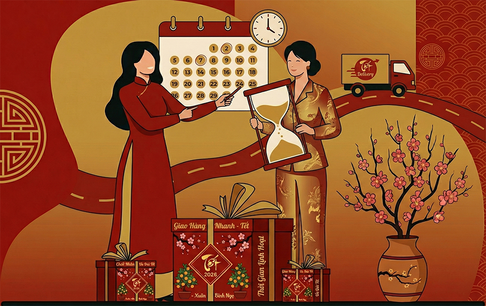 Hộp Quà Tết 2026 - Quà Tặng Doanh Nghiệp Cao Cấp time